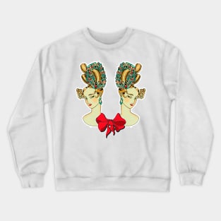 Haired girl Crewneck Sweatshirt